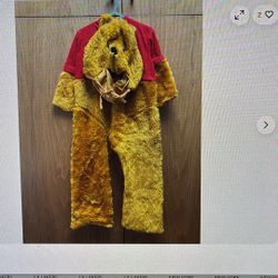 Vintage 80S Plush Winnie The Pooh Halloween Costume, Disney Store Size Baby Toddler 2 To 4 Disney 
