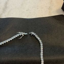 Beautiful Sterling silver moisinite tennis chain