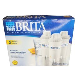New Brita Pitcher Replacement Filter 3 Pitcher Filters