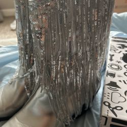 Fringe & Sequin Cowgirl Boots 