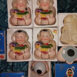 Huishun Clay Figurine/ Coin Bank 