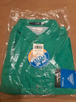 New men's XL Columbia sportswear long sleeve fishing shirt UPF 40.
