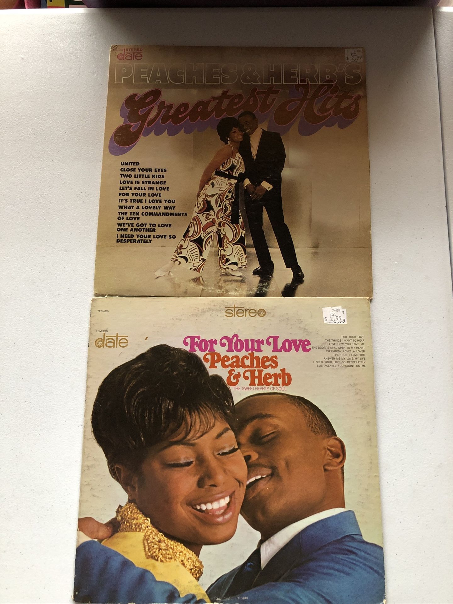 Peaches & Herb - Lot Of 2 Vinyl LP, See Photos For Titles