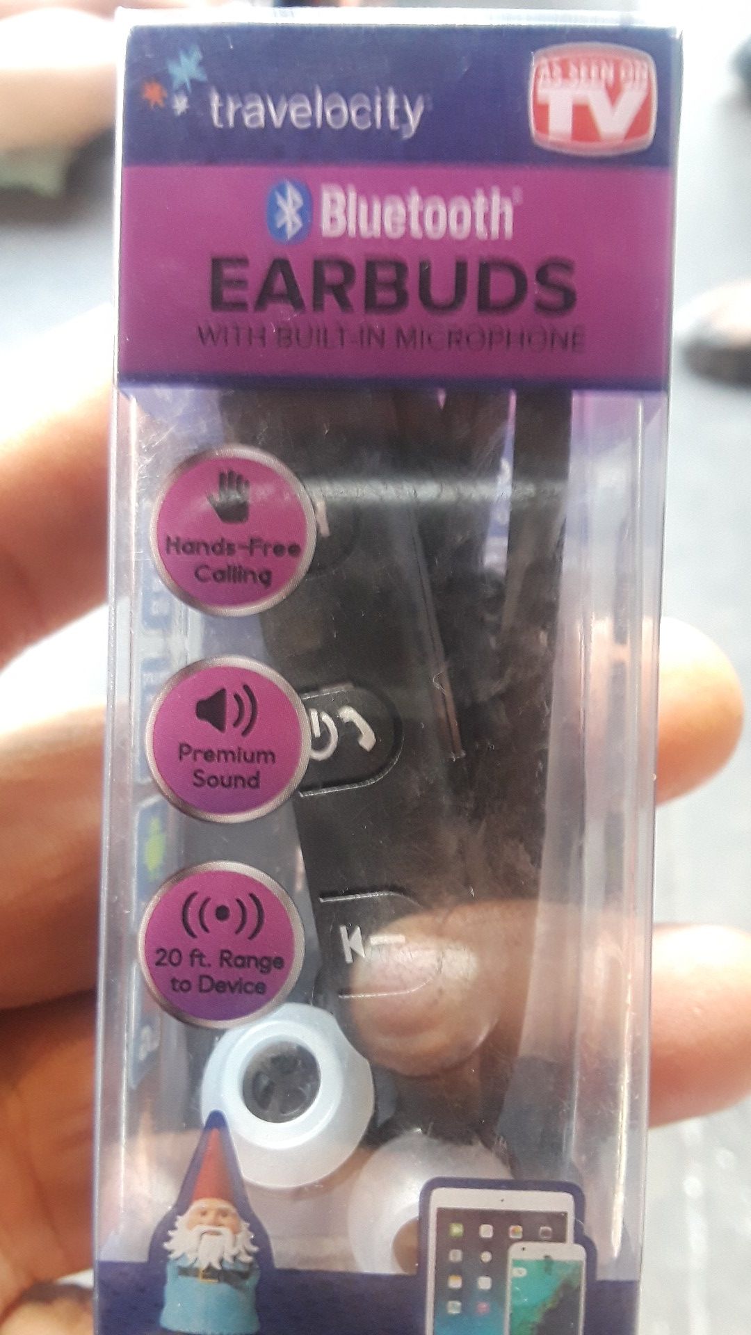 Bluetooth ear buds by travelocity