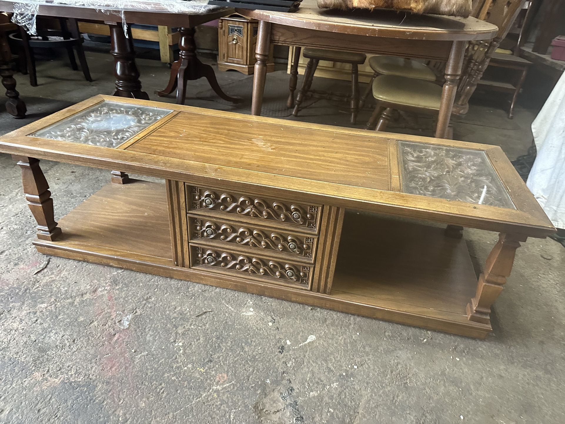 70s Coffee Table And End Tables