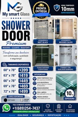 Shower door and Mirror