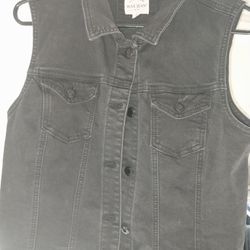 Med Black Jean Jacket 