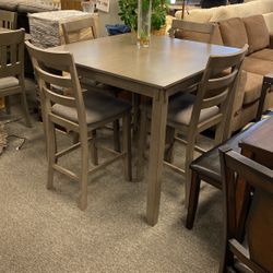 New Ashley Grey Table Sale Pub Tall Table Or Short. Clearance Sale Must Go. $499 You Choose 