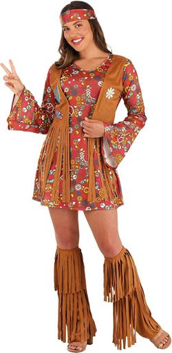 Hippy Halloween Costume Womens XL
