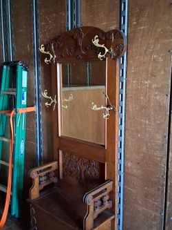 Mirror with storage spot