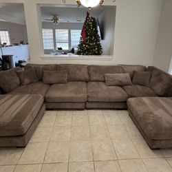 Corduroy Modular Sectional