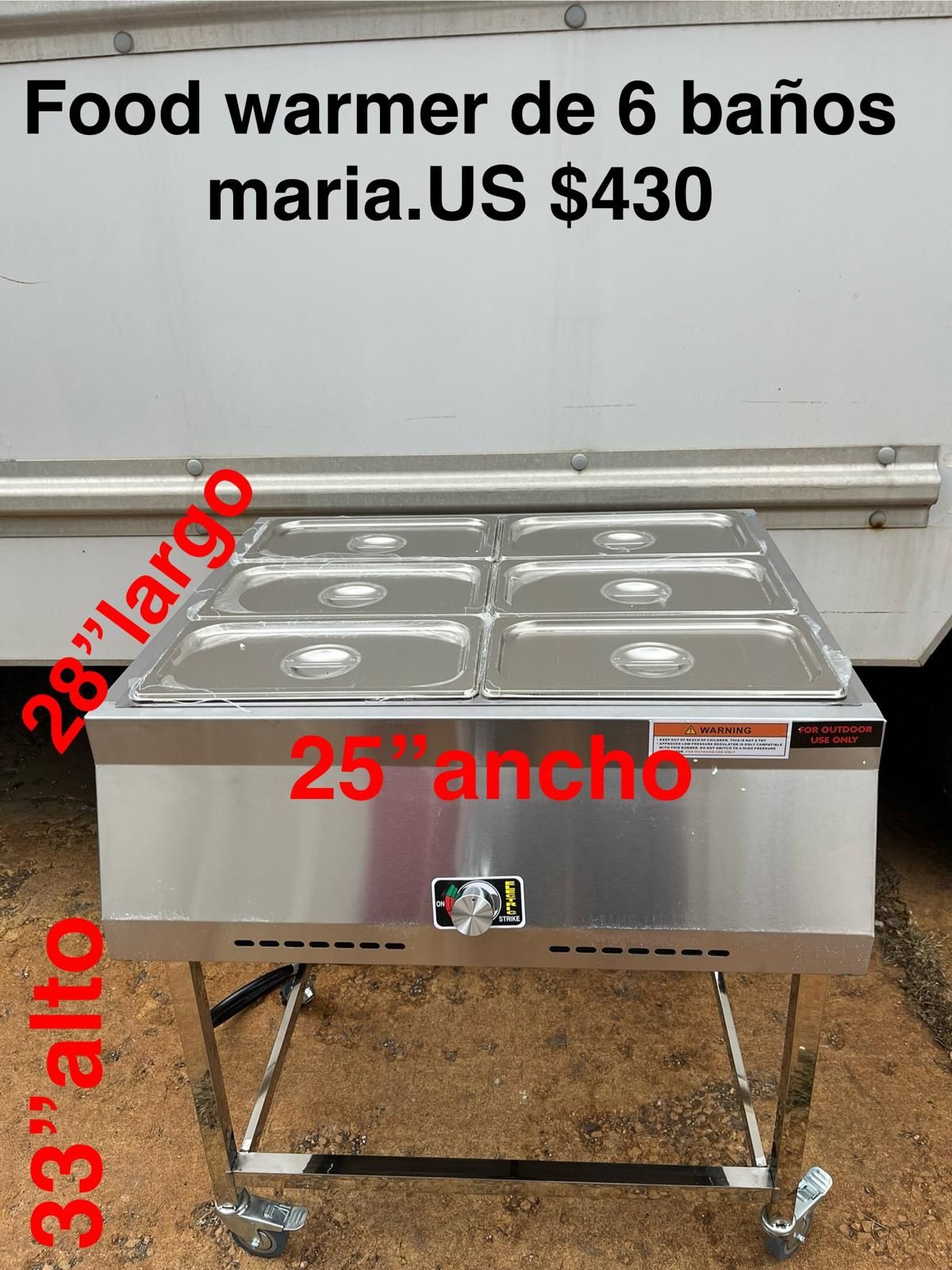 Calentador De Comida/ Food Warmer  6 Steamers 