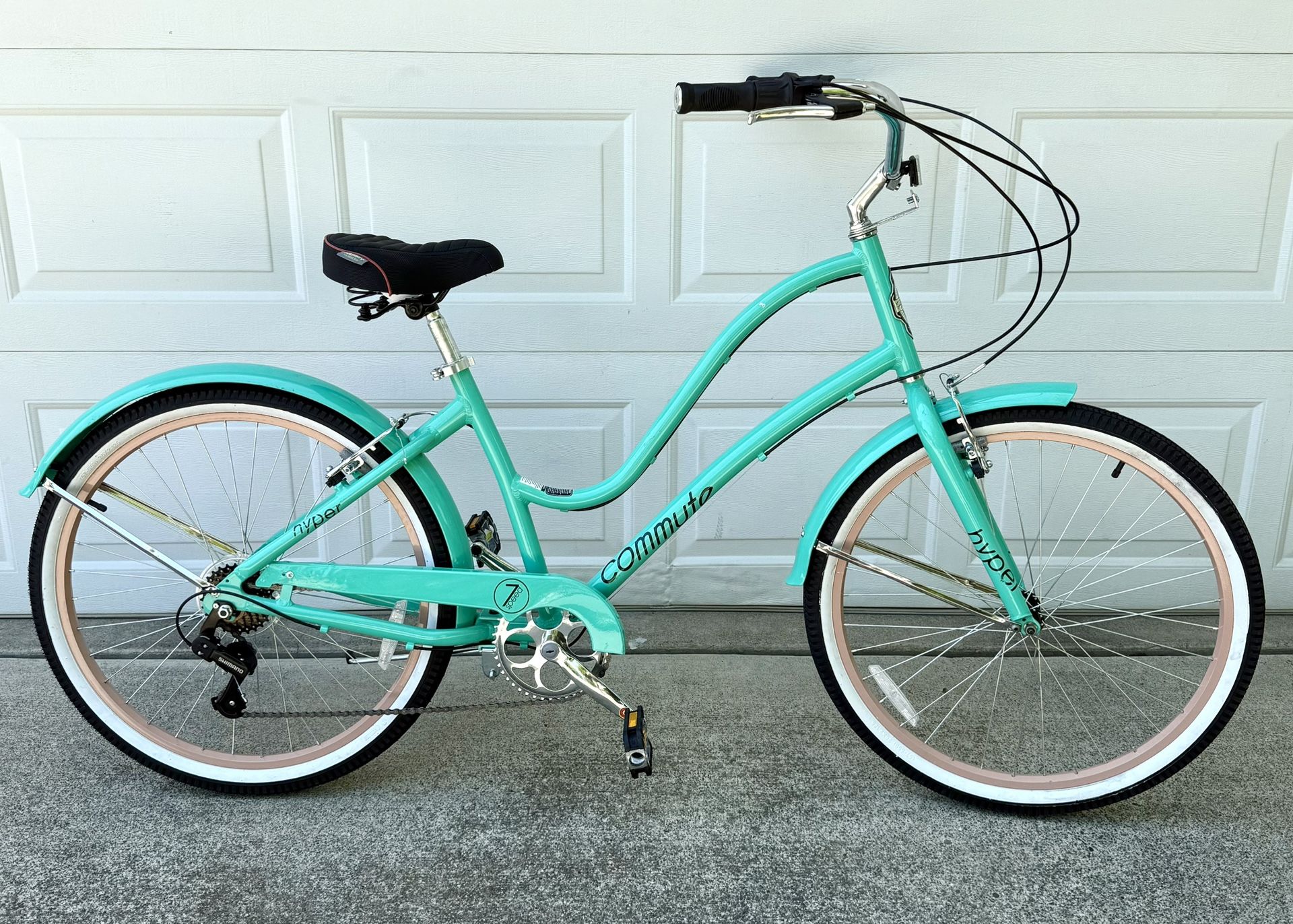 Hyper Bike Company Commute Cruiser Bike 26" - Teal - Aluminium Frame - Like NEW