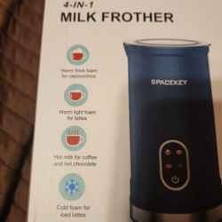 Milk Frother, 4-in-1 Milk Frother and Steamer
