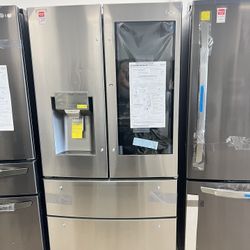 LG 36” 4 Door Refrige Model: LMXS28626S Unused