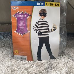 Burglar Halloween Kids Costume -L (10-12)
