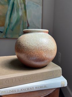 Handcrafted Accent Vase ( H6” D7” ) firm on price