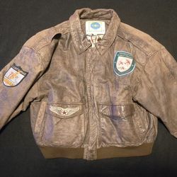 10% off Vintage Leather Bomber Jacket Paris Sport Club Size Youth Boys Large 10% off until 1/31