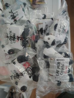 Lot of New Mini Chick-fil-A Plush Cow, 10 individually wrapped