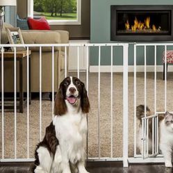 “New”safety Walk Thru Gate W/small Pet Door(35” X59”x30”H)retail$79
