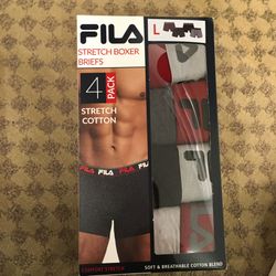 NWT Fila men’s boxer briefs 4 pack size L