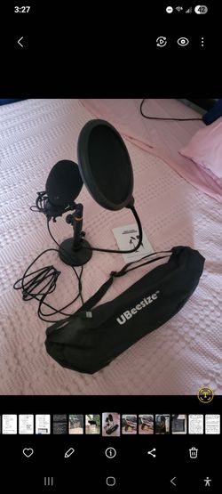 Ubeesize USB Condenser Microphone with Filter and Bag. voice, podcasts, streaming, audio