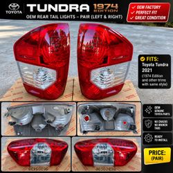 2021 Toyota Tundra OEM Rear Tail Lights – Left & Right Pair