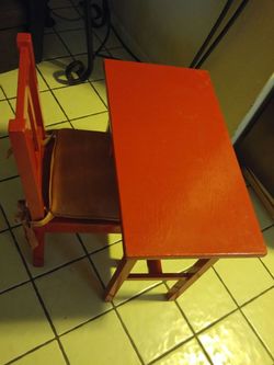 Small table with chair