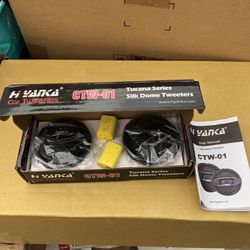 Retail $89.89) H Yanka Ctw 01 Tucana Car Tweeters for Car Audio, 180 Watt