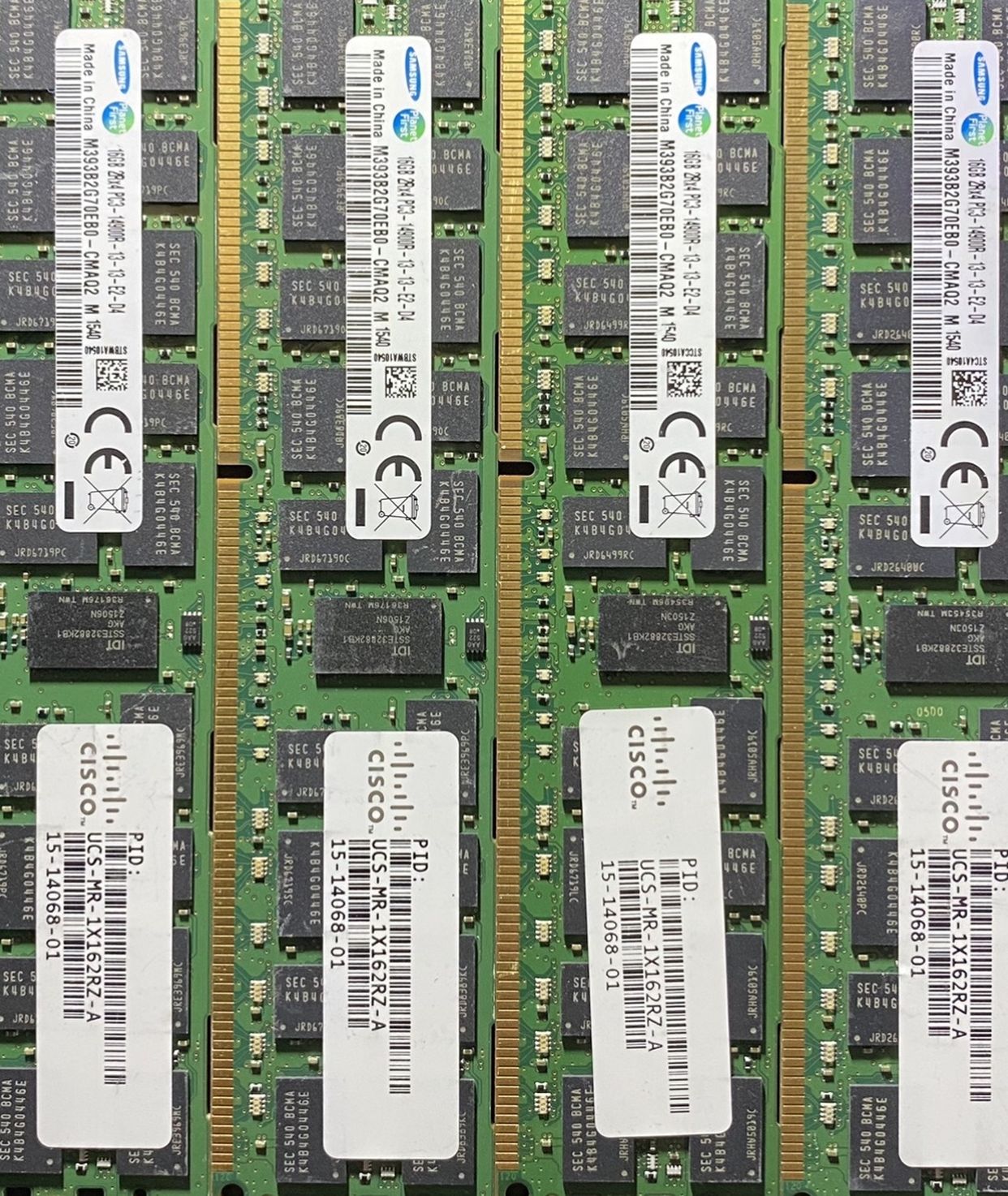 Samsung 64GB (4 X16) 16GB 2Rx4 PC3-14900R-13-13-E2-D4 M393B2G70EB0