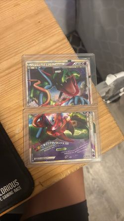Clash at the summit Rayquaza and Deoxys cards