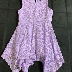 Zunie girls size 4 purple lacey spring Easter dress 