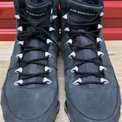 Air Jordan 9 Retro Anthracite Black Mens  size 9