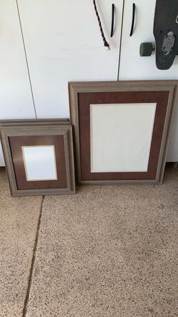 Rustic Wood Picture Frames Set of 2
