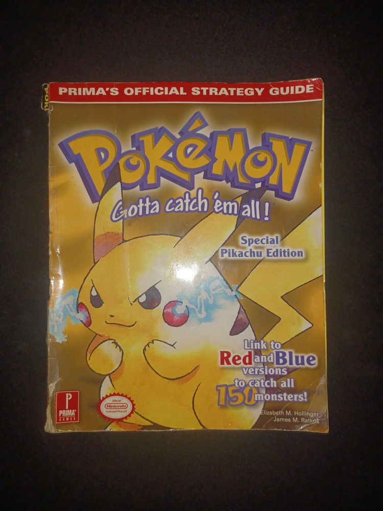 Official Nintendo Strategy Guide Bundle For Pokémon Yellow, FireRed, And LeafGreen