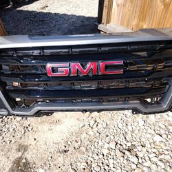 2019 To 2022 GMC Sierra 1500 Black And Gray Painted Grill OEM Part