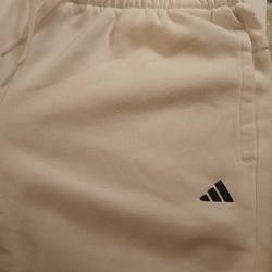 Adidas Cream Women's Fleece Sweatpants