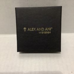 Alex and Ani Ladybug Charm Bangle Bracelet + Energy Silver New