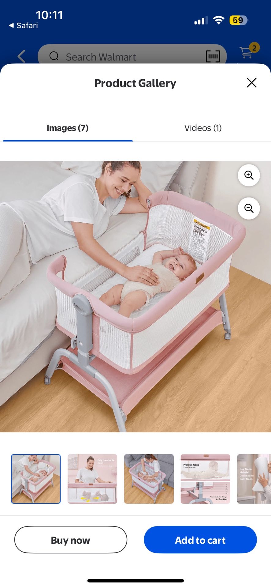 Pink Bassinet