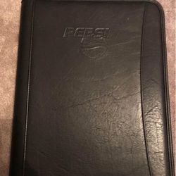 Leather Portfolio Pepsi Embossed