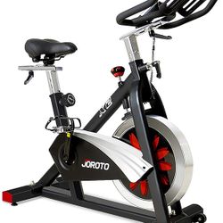 JOROTO Indoor Cycling Bike Exercise Bike - 35 pounds Flywheel for X2&X1S, 10.2 inch Large Ipad Holder for X1S, Magnetic Resistance for X2&XM16
