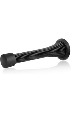 12 Pack Black Spring Door Stops,3-1/8" Heavy Duty（new)