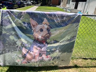 Yorkie Fleece Blanket