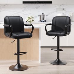 Set of 2 modern bar stools