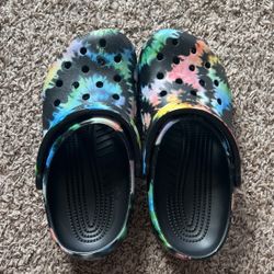 Classic tie dye graphic clog K crocs