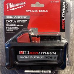 Milwuakee M18 Battery Xc6.0