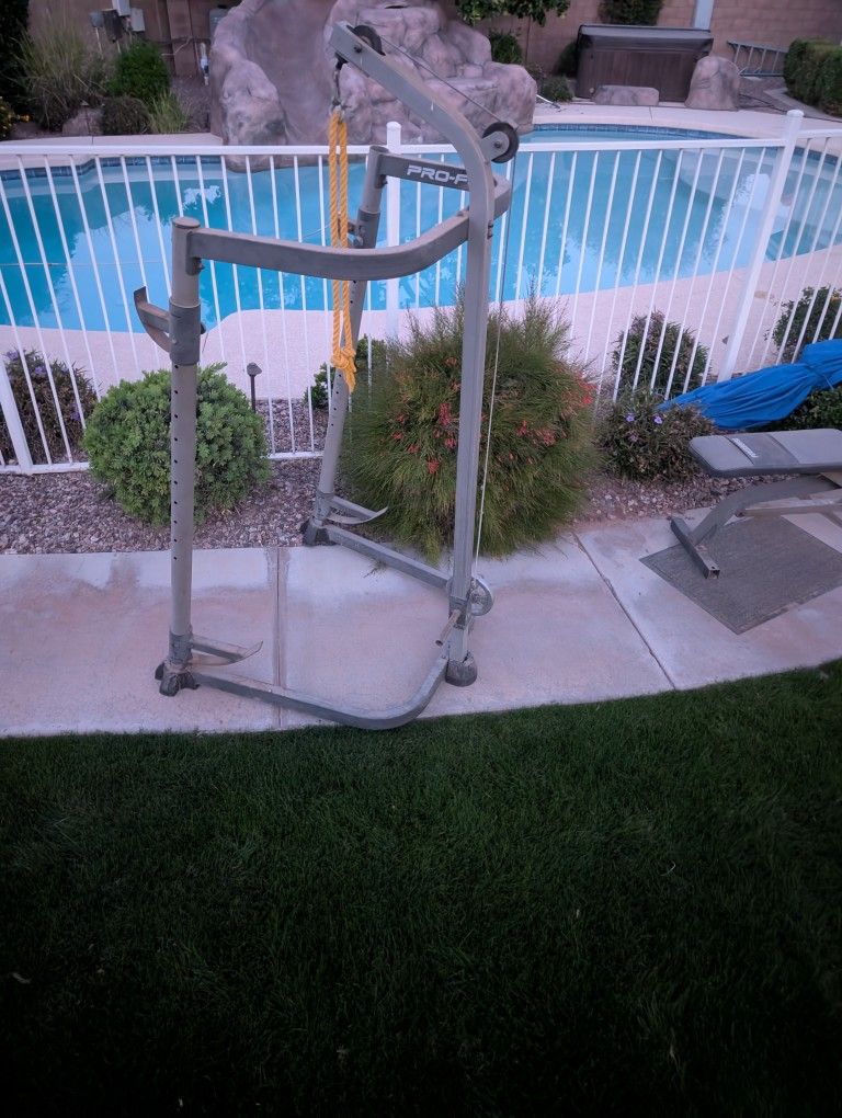 Workout Equipment. ProForm Xp200, Adjustable Bench, Weight Stand, Curl Bar, Straight Bar, Dumbells, Weights