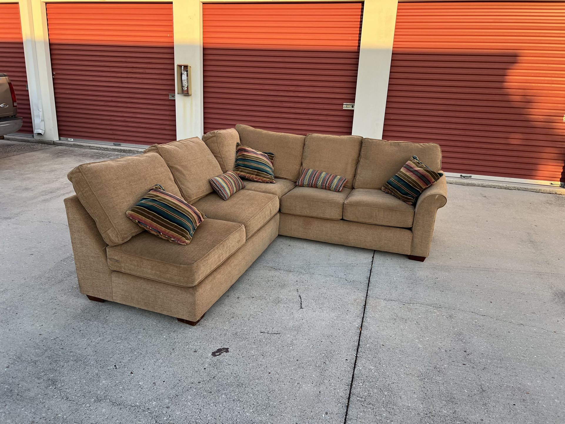 Tan Haverty Sectional FREE DELIVERY