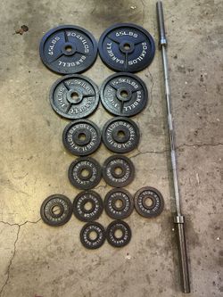 300lbs Weight Set with Barbell