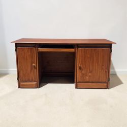 Hardwood Desk with Storage